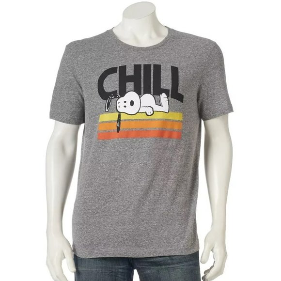 Men's Peanuts Snoopy Chill Tee - Picture 1 of 10